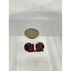 Vintage US Army Pin Insignia Silver tone (K-199)